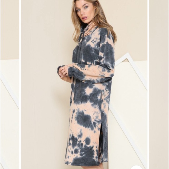 Together Clothing French Terry Tie Dye Dress  sizes S M L - Picture 6 of 8